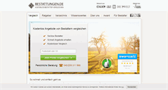Desktop Screenshot of bestattungen.de